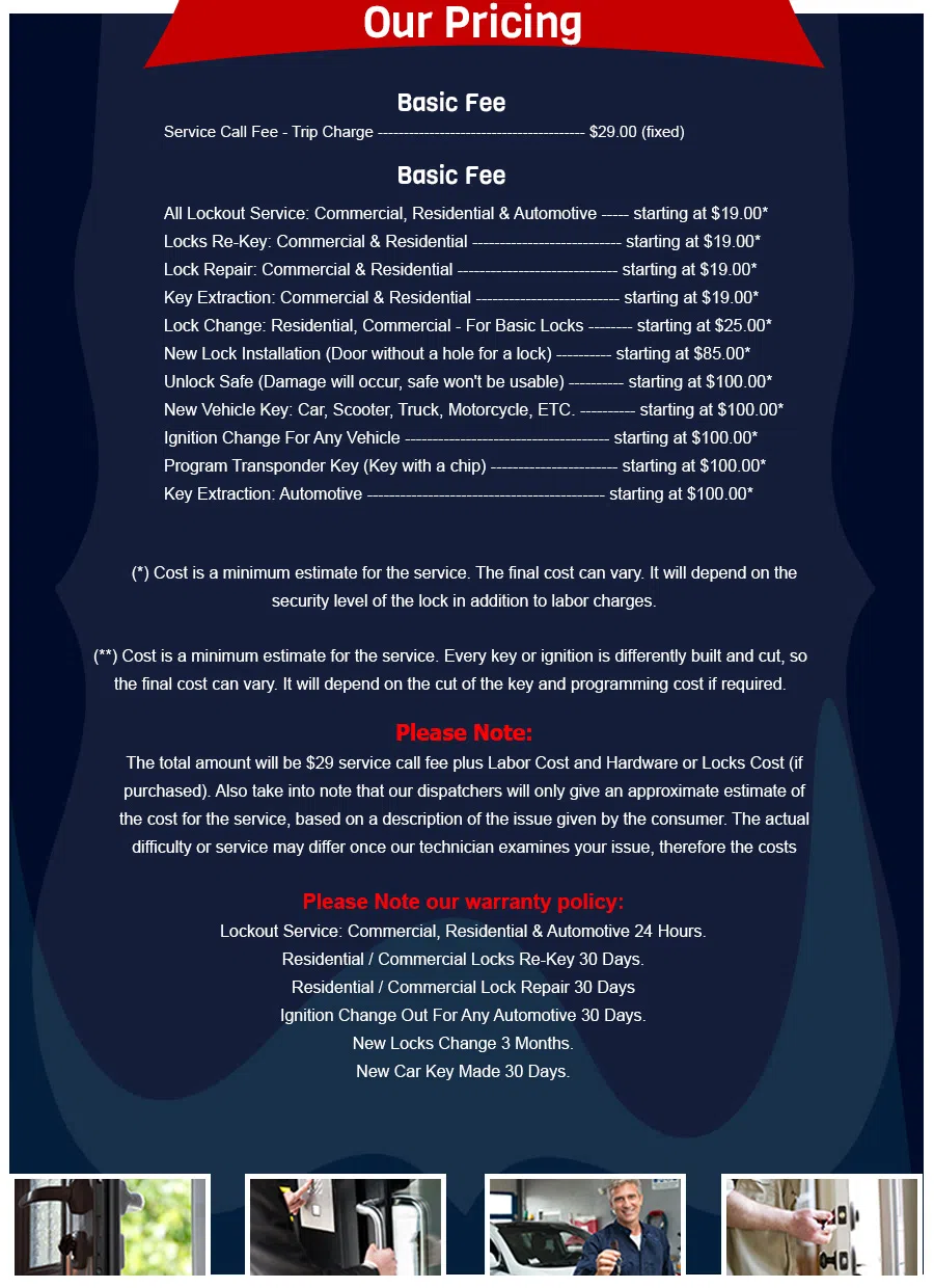 White Plains Lock And Locksmith White Plains, NY 914-292-5140 - Pricelist-3